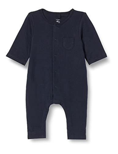 Petit Bateau Unisex Baby Langer Overall, Blau Smoking, 6 Monate von Petit Bateau