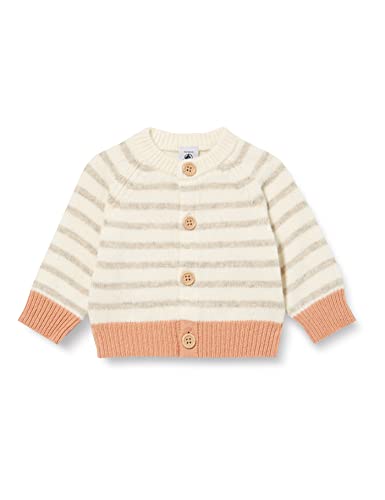 Petit Bateau Unisex Baby Strickjacke, Weiss Marshmallow / Mehrfarbig, 24 Monate von Petit Bateau