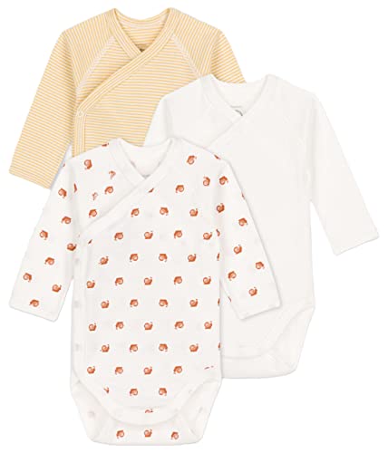 Petit Bateau Unisex BabyLangarm-Body für Neugeborene (3er Pack) , Variante 2, 6 Monate von Petit Bateau