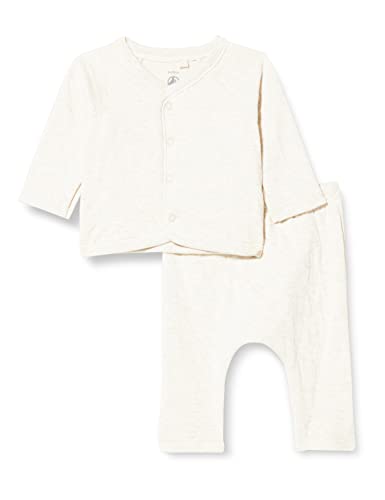 Petit Bateau Unisex Baby2-teiliges Set (2er Pack) , Beige Montelimar Chine, 3 Monate von Petit Bateau