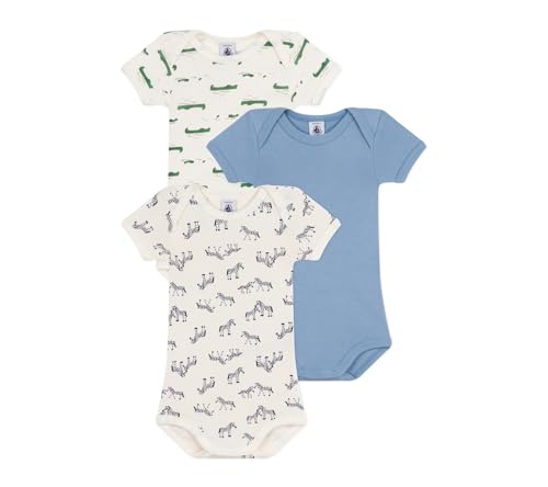 Petit Bateau Lot de bodies manches courtes en coton animalier bébé von Petit Bateau