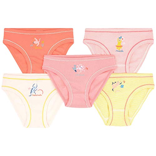 Petit Bateau Mädchen 5681700 Unterwäsche, Pink Orange Pink/Weiß Gelb/Weiß Pink, 8 Jahre von Petit Bateau