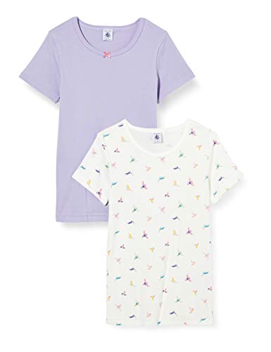 Petit Bateau Mädchen 5824900 Hemd, Squaw + Marshmallow/Multico, 10A von Petit Bateau