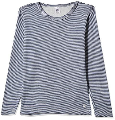 Petit Bateau Mädchen A02G7 T-Shirt, blau/weiß, 10 Jahre von Petit Bateau