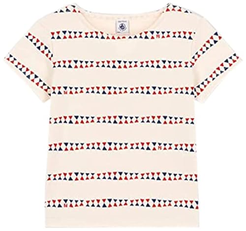 Petit Bateau Mädchen T-Shirt, Weiss Avalanche / Mehrfarbig, 4 Jahre von Petit Bateau
