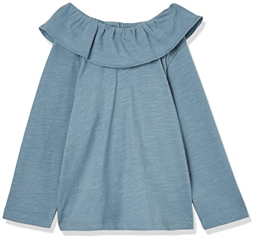 Petit Bateau Baby Mädchen Langarmbluse, Blau Rover, 12 Monate von Petit Bateau