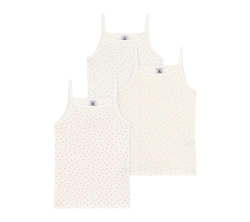 Petit Bateau Mädchen A0A47 Hosenträgerhemden, Variante 1, 2 Jahre (3er Pack) von Petit Bateau