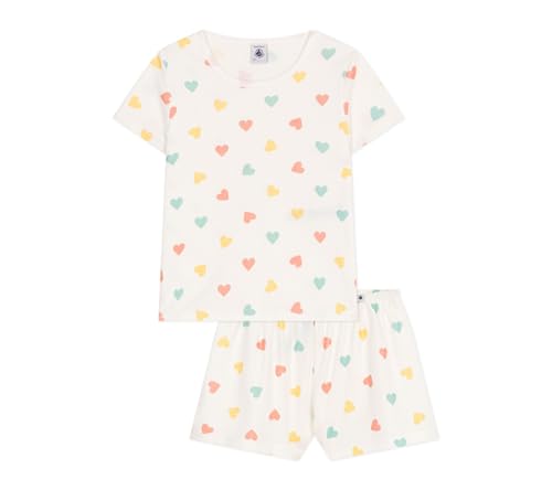 Petit Bateau Mädchen A0CJZ Pyjacourt, Weiß/Mehrfarbig, 4 Jahre von Petit Bateau