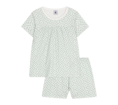 Petit Bateau Mädchen A0CLZ Pyjacourt, Weiß/Grün, 10 Jahre Petit Bateau Mädchen A0CLZ Pyjacourt, Weiß/Grün, 10 Jahre von Petit Bateau
