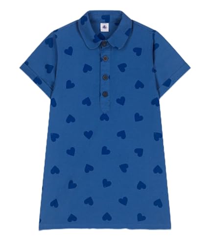 Petit Bateau Mädchen A0CNN Kurzarmkleid, Dunkel Alaska/Mittelalterlich, 10 Jahre von Petit Bateau