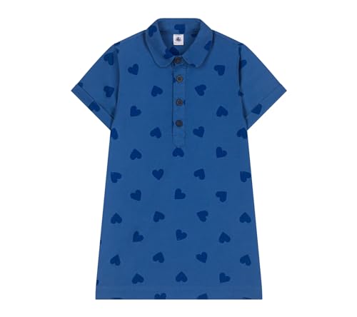 Petit Bateau Mädchen A0CNN Kurzarmkleid, Dunkel Alaska/Mittelalterlich, 3 Jahre von Petit Bateau