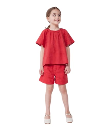 Petit Bateau Mädchen A0CPV Kurzarmbluse, SPI, 10 Jahre von Petit Bateau