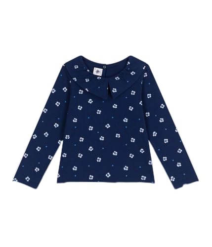 Petit Bateau Mädchen A0CXZ Langarm-T-Shirt, Blau/Mehrfarbig, 10 Jahre von Petit Bateau