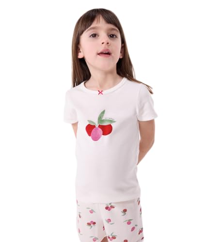 Petit Bateau Mädchen A0D50 Pyjacourt, Weiß/Mehrfarbig, 12 Jahre von Petit Bateau