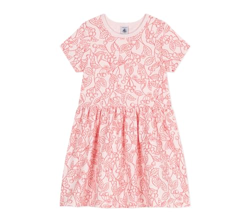 Petit Bateau Mädchen A0D64 Kurzarmkleid, Blume/SPI, 10 Jahre von Petit Bateau