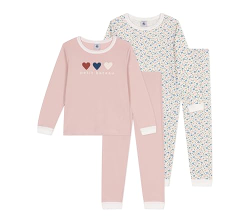 Petit Bateau Mädchen A0D6Q umstandspyjama Damen, Variante 1, 10 Jahre (2er Pack) von Petit Bateau