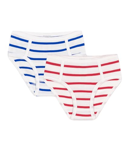 Petit Bateau Mädchen A0DA1 Mädchenhöschen, Variante 1, 12 Jahre (2er Pack) von Petit Bateau