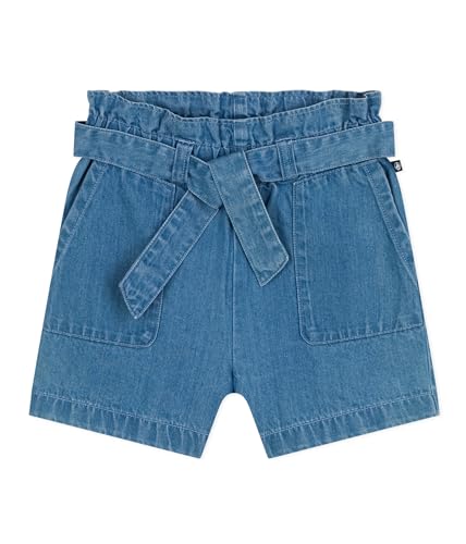 Petit Bateau Mädchen A0afj Short, Heller Denim, 152 von Petit Bateau