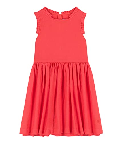 Petit Bateau Mädchen Ärmelloses Kleid, Orange Jupiter, 10 Jahre von Petit Bateau