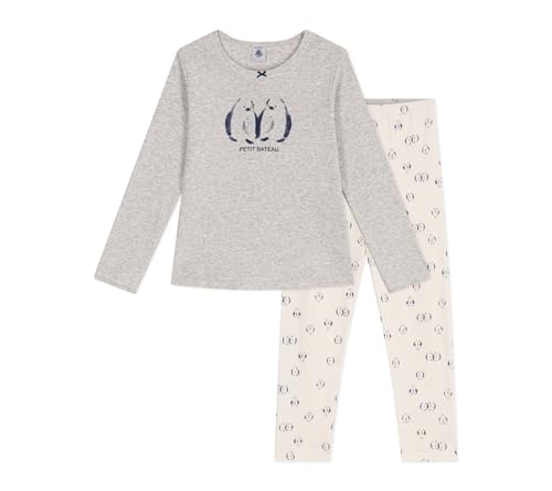Petit Bateau Mädchen Classico_h Nachtwäsche, Beluga/Multico, 6 Jahre von Petit Bateau