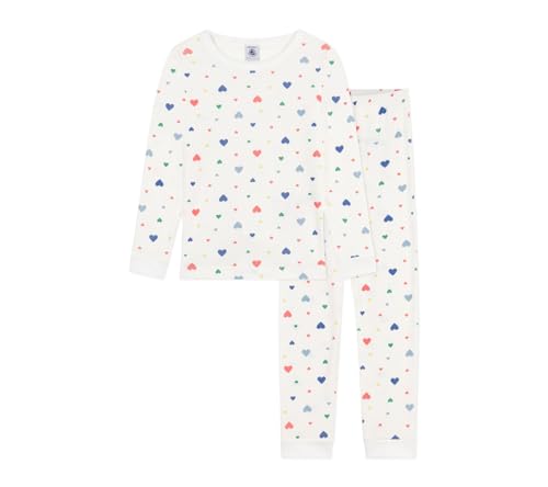 Petit Bateau Mädchen Cloa Snug Nachtwäsche, Marshmallow/Multico, 5 Jahre von Petit Bateau