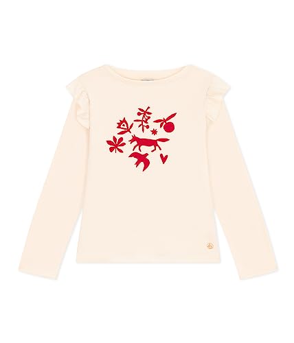 Petit Bateau Mädchen Langarm-T-Shirt, Weiss Avalanche, 10 Jahre von Petit Bateau