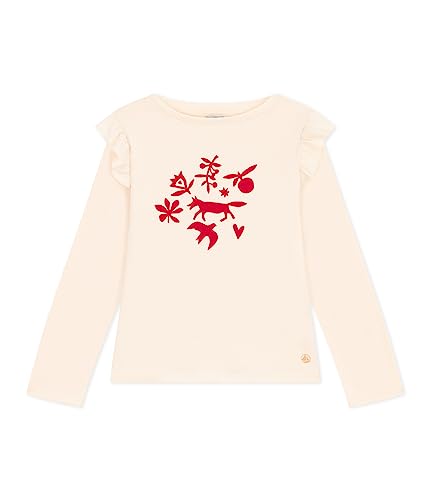 Petit Bateau Mädchen Langarm-T-Shirt, Weiss Avalanche, 12 Jahre von Petit Bateau