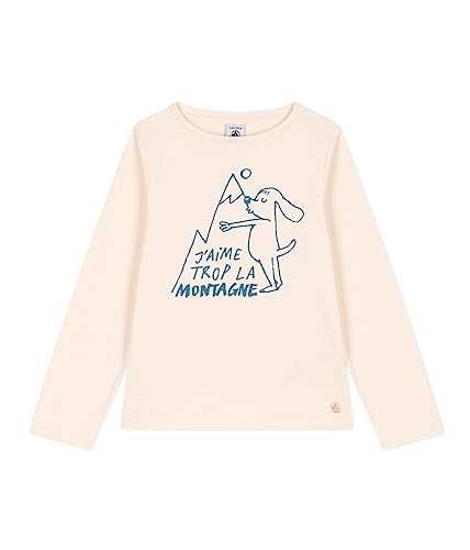 Petit Bateau Mädchen Langarm-T-Shirt, Weiss Avalanche, 6 Jahre von Petit Bateau