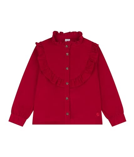 Petit Bateau Mädchen Langarmbluse, Rot Corrida, 3 Jahre von Petit Bateau