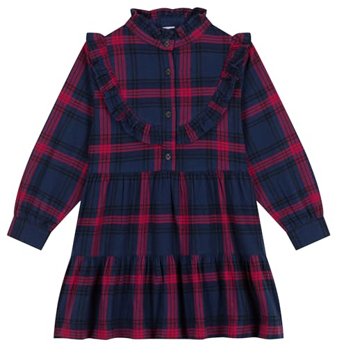 Petit Bateau Mädchen Langarmkleid, Blau Smoking / Mehrfarbig, 10 Jahre von Petit Bateau