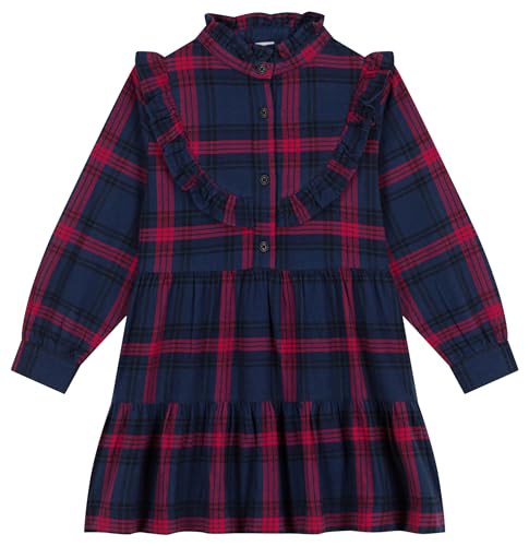 Petit Bateau Mädchen Langarmkleid, Blau Smoking / Mehrfarbig, 4 Jahre von Petit Bateau