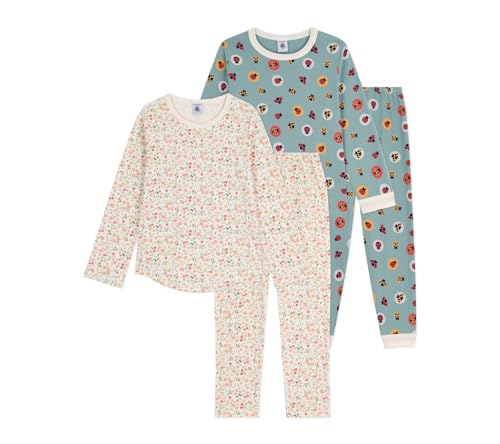 Petit Bateau Mädchen Lot Fleuri Nachtwäsche, Variante 1, 6 Jahre von Petit Bateau