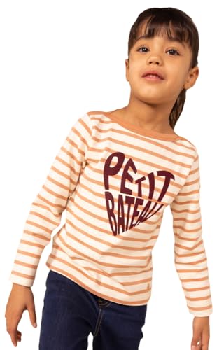 Petit Bateau Mädchen Matrose, Weiss Avalanche / Rosa Sienna, 10 Jahre von Petit Bateau