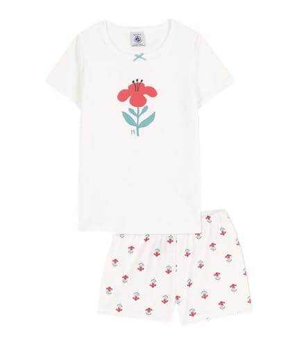 Petit Bateau Mädchen Pyjacourt, Weiss Marshmallow / Mehrfarbig, 3 Jahre von Petit Bateau