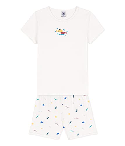 Petit Bateau Mädchen Pyjacourt, Weiss Marshmallow / Mehrfarbig, 5 Jahre von Petit Bateau