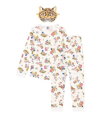 Petit Bateau Mädchen Pyjama, Weiss Marshmallow / Mehrfarbig, 6 Jahre von Petit Bateau