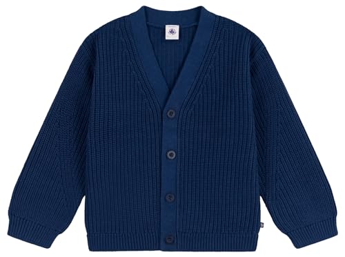 Petit Bateau Mädchen Strickjacke, Blau Incognito, 6 Jahre von Petit Bateau