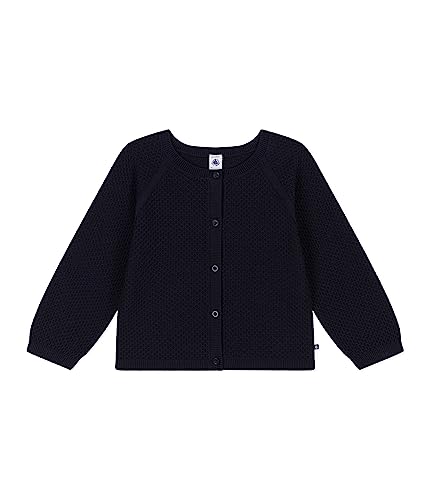 Petit Bateau Mädchen Strickjacke, Blau Smoking, 3 Jahre von Petit Bateau