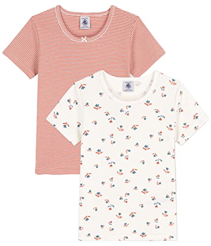 Petit Bateau MädchenKurzarm-T-Shirt (2er Pack) , Variante 1, 6 Jahre von Petit Bateau