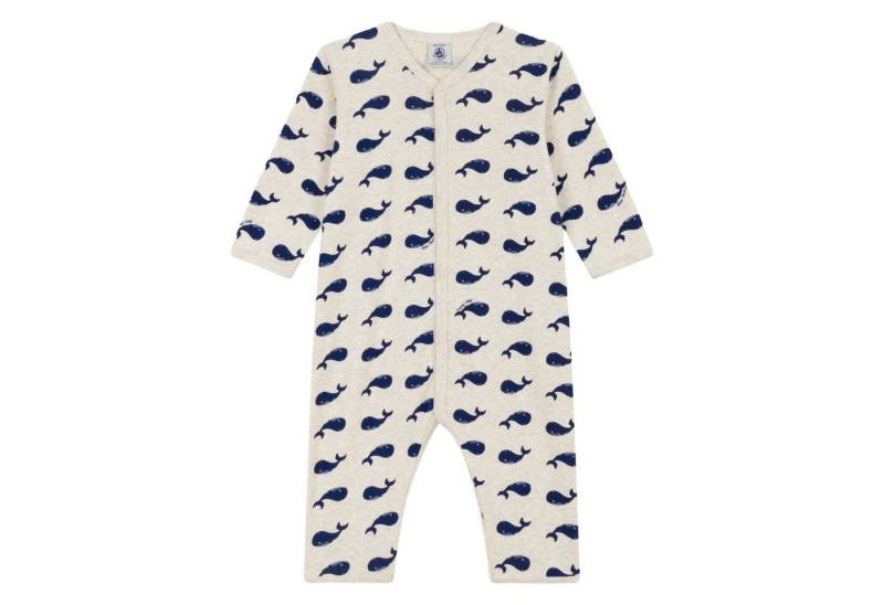 Petit Bateau Strampler Petit Bateau Baby-Strampler fußlos mit Walmotiv von Petit Bateau