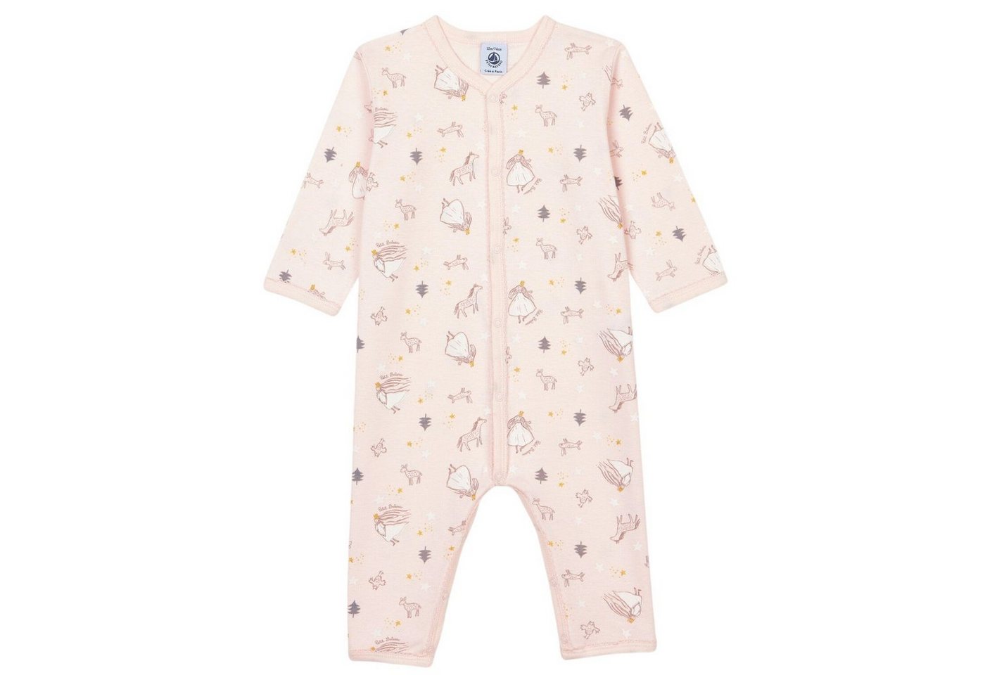 Petit Bateau Strampler Petit Bateau Baby Strampler rosa Prinzessin von Petit Bateau