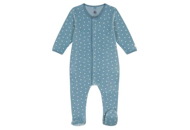 Petit Bateau Strampler Petit Bateau Nicky Strampler mit Sternchen aus Baumwoll-Samt von Petit Bateau