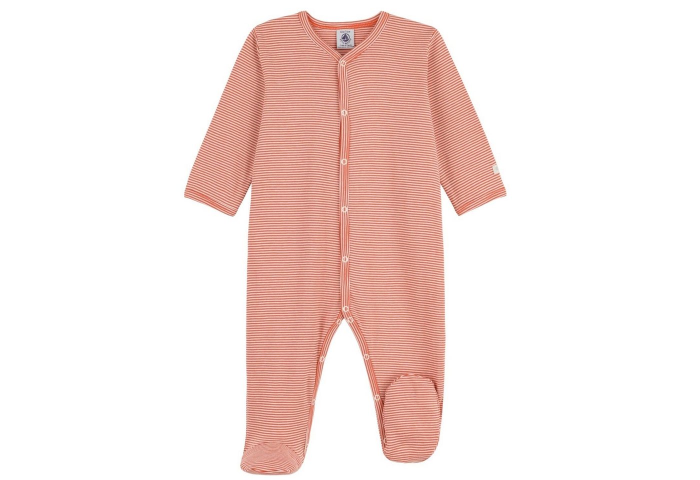 Petit Bateau Strampler Petit Bateau Strampler Ringelstreifen rot weiß von Petit Bateau