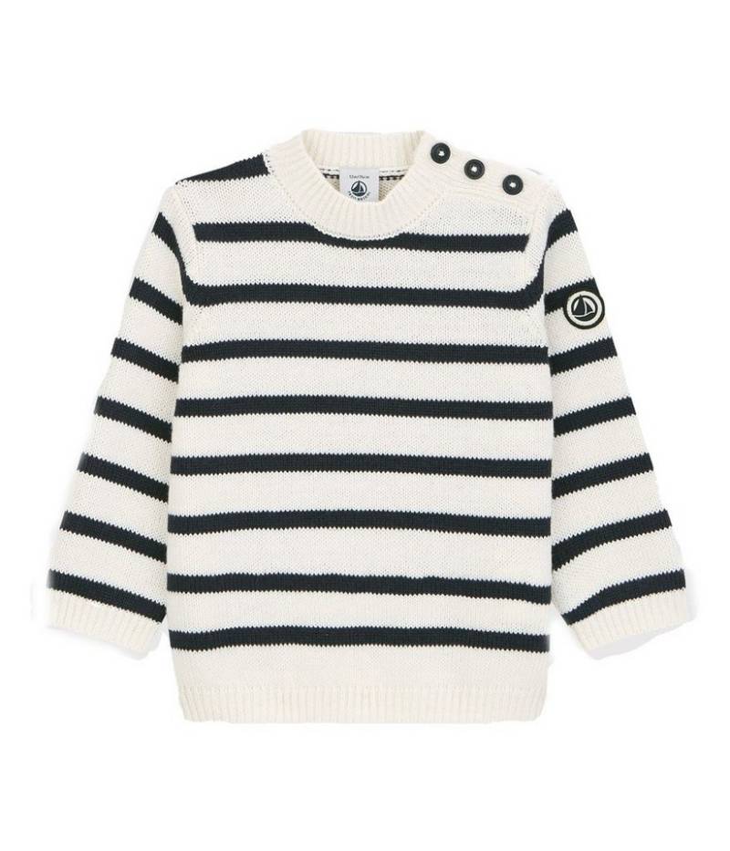 Petit Bateau Strickpullover Petit Bateau Baby Strickpullover Streifen blau weiß Petit Bateau Strickpullover Petit Bateau Baby Strickpullover Streifen blau weiß von Petit Bateau