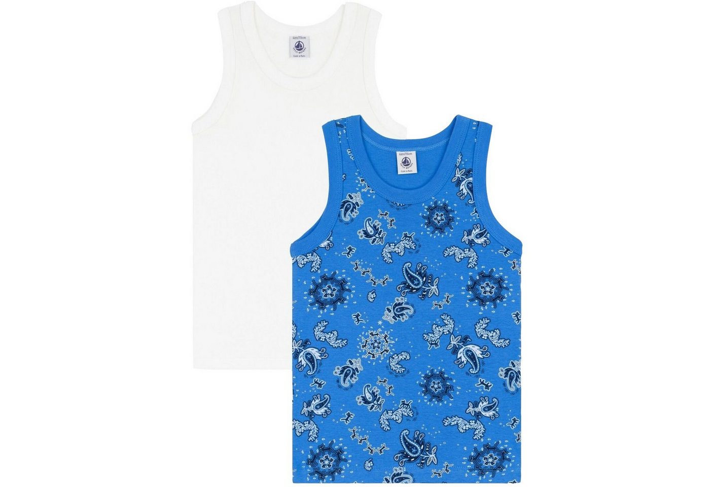 Petit Bateau T-Shirt 2 Bandana-Trägerhemden T-Shirts aus Baumwolle für Jungen von Petit Bateau