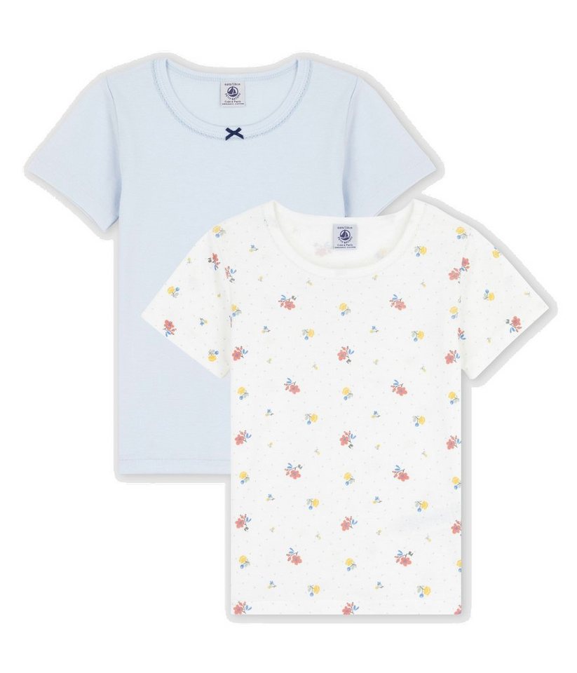 Petit Bateau T-Shirt Kinder T-Shirt 2er Set, für Mädchen von Petit Bateau