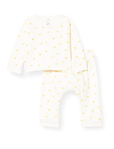 Petit Bateau Unisex Baby 2-teiliges Set, Weiss Marshmallow / Gelb Orge, 3 Monate Petit Bateau Unisex Baby 2-teiliges Set, Weiss Marshmallow / Gelb Orge, 3 Monate von Petit Bateau
