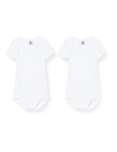 Petit Bateau Unisex Baby 5371100 Body, Weiß (Variante 1 Zga), 0-3 (Herstellergröße: 3 Monate) von Petit Bateau