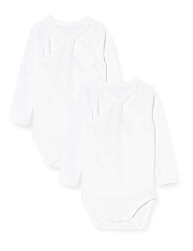 Petit Bateau Unisex BabyLangarm-Body für Neugeborene (2er Pack) , Variante 1, 6 Monate von Petit Bateau