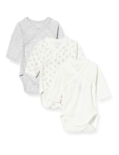 Petit Bateau Unisex Baby 5650100 Kleinkind-Unterwäscheset, Grauweiß/Multico Weiß, 6 Monate von Petit Bateau